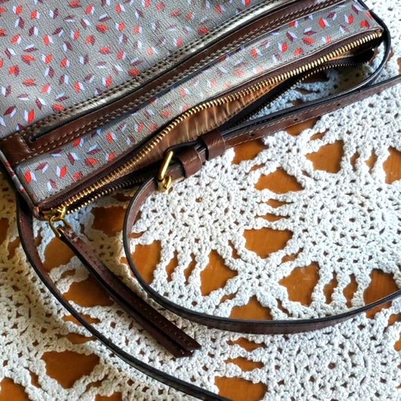 Fossil gray printed woman crossbody bag - Picture 6 of 6